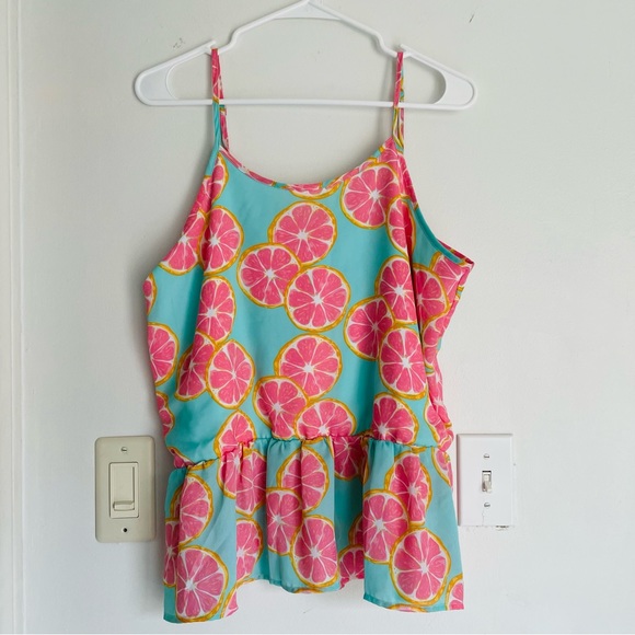 Main Squeeze Peplum Tank Top - Picture 3 of 12